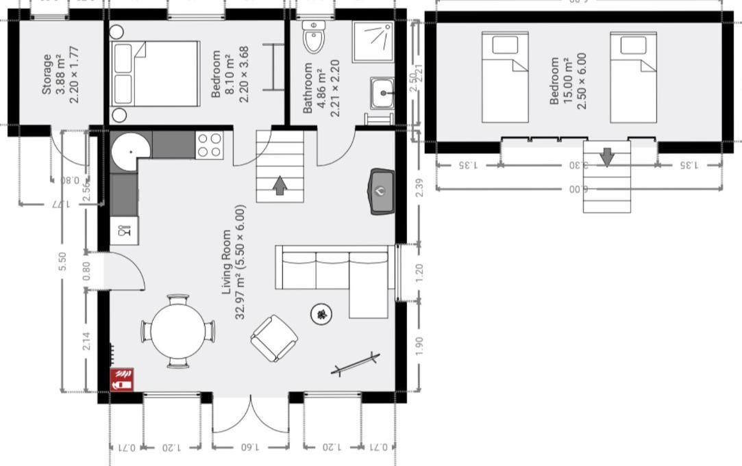 Chalet Met Loft - Vakantiepark De Schreiershoek ด็อคคุม ภายนอก รูปภาพ